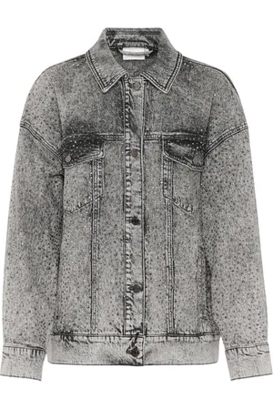 Gestuz Dames, Jassen, Grijs, Maat: M/L Denim