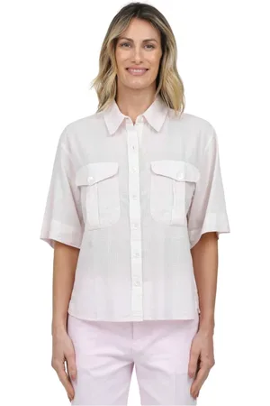 Aspesi Dames, Blouses & Shirts, Wit, Maat: S