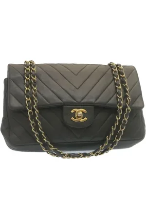 CHANEL Dames, Pre-owned, Zwart, Maat: ONE Size Leer