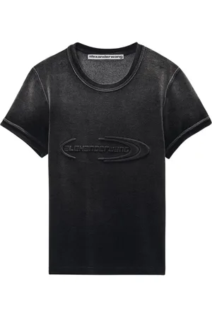 Alexander Wang Dames, Tops, Grijs, Maat: L Katoen