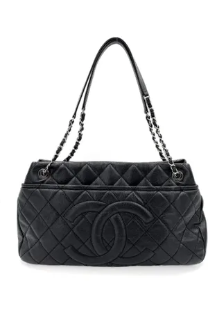 CHANEL Dames, Pre-owned, Zwart, Maat: ONE Size Leer