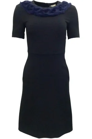 Fendi Dames, Jurken, Zwart, Maat: XS Viscose