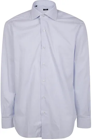 BARBA Heren, Overhemden, Blauw, Maat: 4XL