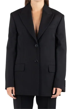 Acne Studios Dames, Jassen, Zwart, Maat: S Wol