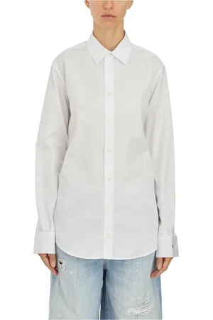 Dsquared2 Dames, Blouses & Shirts, Wit, Maat: S Katoen