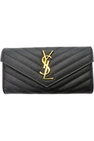 Saint Laurent Dames, Pre-owned, Zwart, Maat: ONE Size Leer