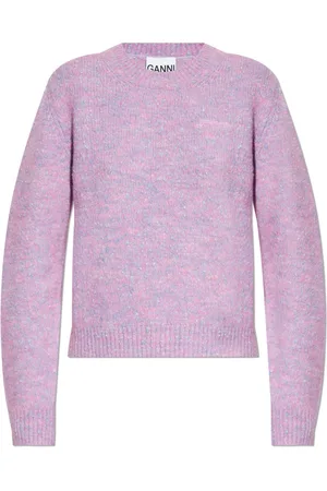 Ganni Dames, Truien, Roze, Maat: M Katoen