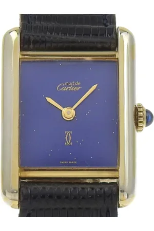 Cartier Dames, Pre-owned, Blauw, Maat: ONE Size Leer