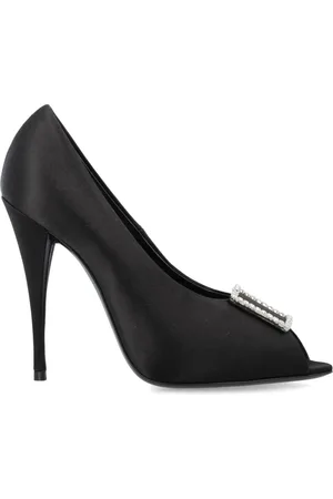 Saint Laurent Dames, Schoenen, Zwart, Maat: 36 1/2 EU Satijn