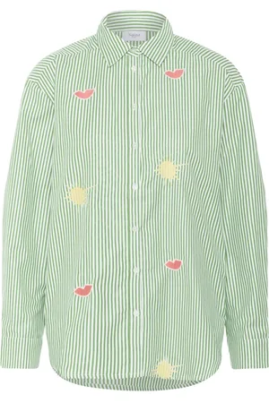 Saint Tropez Dames, Blouses & Shirts, Groen, Maat: XS