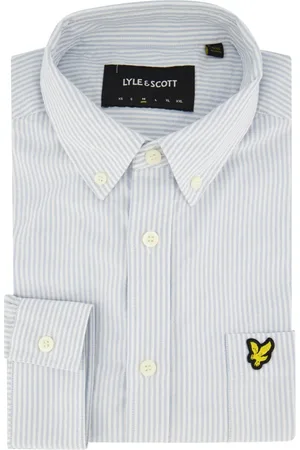 Lyle & Scott Heren, Overhemden, Blauw, Maat: XL Katoen