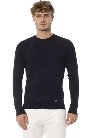 BALDININI Heren, Truien, Blauw, Maat: L Kasjmier