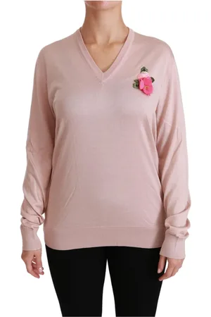Dolce & Gabbana Dames, Sweatshirts & Hoodies, Roze, Maat: M Zijde