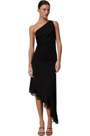 Twin-Set Dames, Jurken, Zwart, Maat: XS Viscose