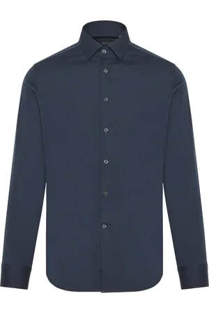 corneliani Heren, Overhemden, Blauw, Maat: 4XL Katoen