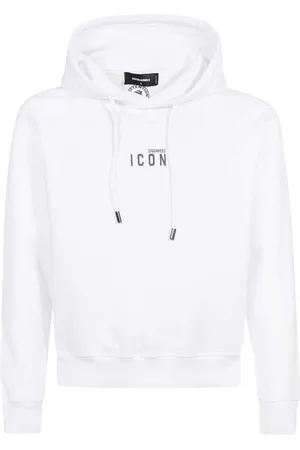 Dsquared2 Heren, Sweatshirts & Hoodies, Wit, Maat: M Katoen