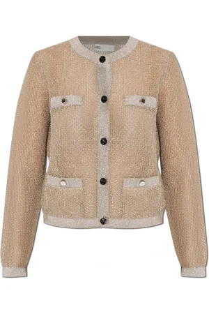 Tory Burch Dames, Truien, Geel, Maat: M