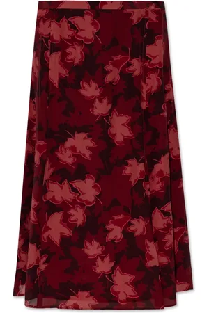 Maison Kitsuné Dames, Rokken, Rood, Maat: M Viscose