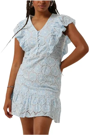 Y.A.S Dames, Jurken, Blauw, Maat: S Poliester
