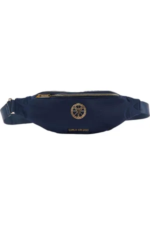 Carlo Colucci Unisex, Tassen, Blauw, Maat: ONE Size Nylon