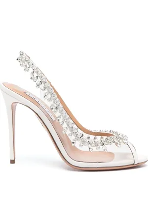 Aquazzura Dames, Schoenen, Wit, Maat: 39 1/2 EU