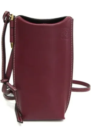 Loewe Dames, Pre-owned, Rood, Maat: ONE Size Leer