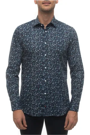 Carrel Heren, Overhemden, Blauw, Maat: XL Katoen
