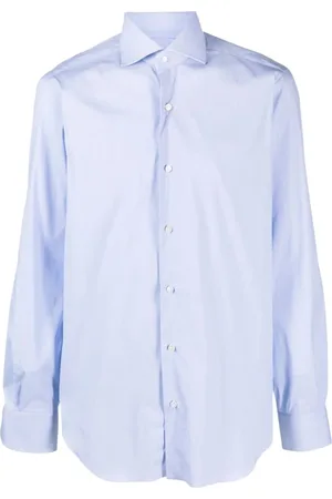 BARBA Heren, Overhemden, Blauw, Maat: 4XL