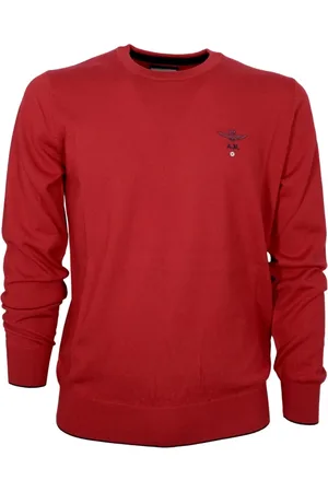 Aeronautica Militare Heren, Sweatshirts & Hoodies, Rood, Maat: L Wol