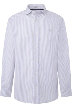 Pepe Jeans Heren, Overhemden, Wit, Maat: 2XL Katoen