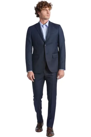BALDININI Heren, Pakken, Blauw, Maat: M Wol