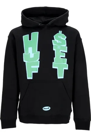 Huf Heren, Sweatshirts & Hoodies, Zwart, Maat: XL Katoen