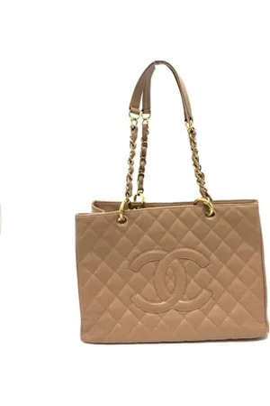 CHANEL Dames, Pre-owned, Bruin, Maat: ONE Size Leer