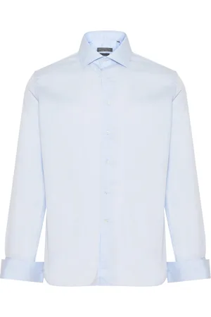 corneliani Heren, Overhemden, Blauw, Maat: 4XL Katoen