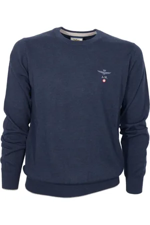 Aeronautica Militare Heren, Sweatshirts & Hoodies, Blauw, Maat: 3XL Wol
