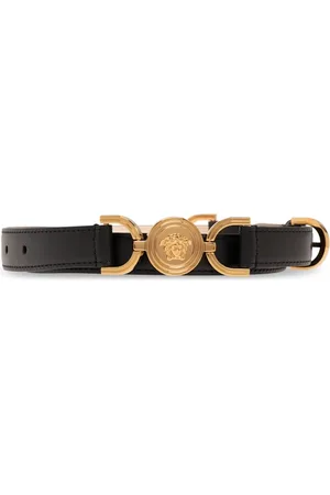 VERSACE Dames, Accessoires, Zwart, Maat: 75 CM Leer