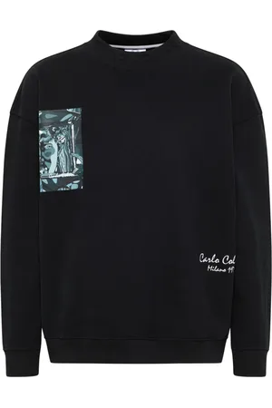 Carlo Colucci Heren, Sweatshirts & Hoodies, Zwart, Maat: 2XL