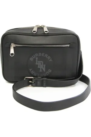 Burberry Dames, Pre-owned, Zwart, Maat: ONE Size Leer