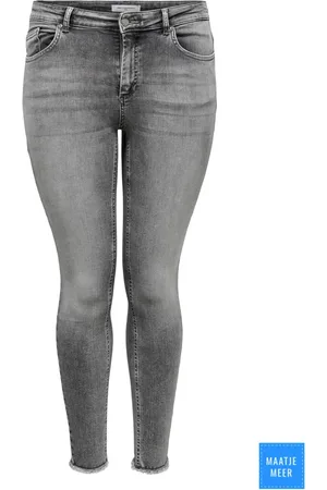ONLY Dames, Jeans, Grijs, Maat: 2XL L34 Denim