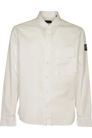 Belstaff Heren, Overhemden, Wit, Maat: XL Katoen