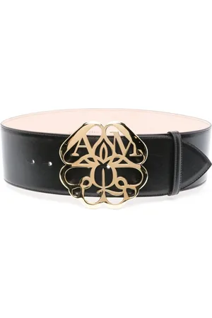 Alexander McQueen Dames, Accessoires, Zwart, Maat: 65 CM Leer