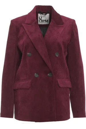 8PM Dames, Jassen, Rood, Maat: XS Corduroy