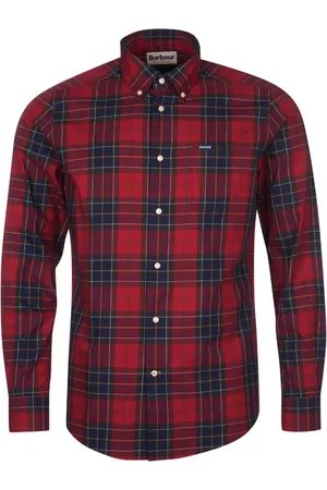 Barbour Heren, Overhemden, Rood, Maat: XL Katoen