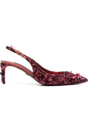 Dolce & Gabbana Dames, Schoenen, Rood, Maat: 37 EU Leer
