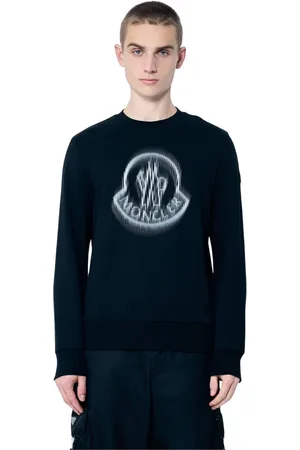 Moncler Heren, Sweatshirts & Hoodies, Zwart, Maat: M Katoen