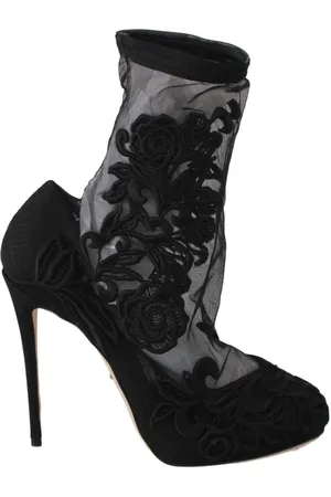 Dolce & Gabbana Dames, Schoenen, Zwart, Maat: 39 EU Zijde