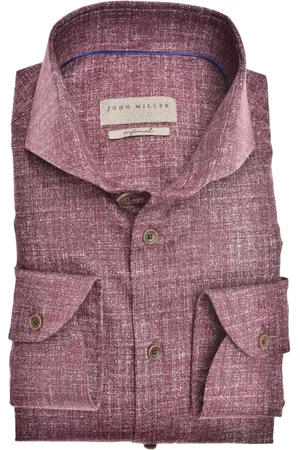 john miller Heren, Overhemden, Rood, Maat: 3XL Katoen