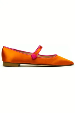 Prosperine Dames, Schoenen, Oranje, Maat: 40 EU Satijn