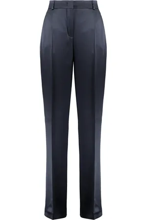 Alberta Ferretti Dames, Broeken, Blauw, Maat: L Zijde