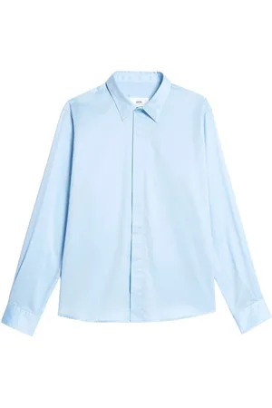 Ami Dames, Blouses & Shirts, Blauw, Maat: XS
